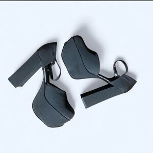 Elegant Black Platform Heels